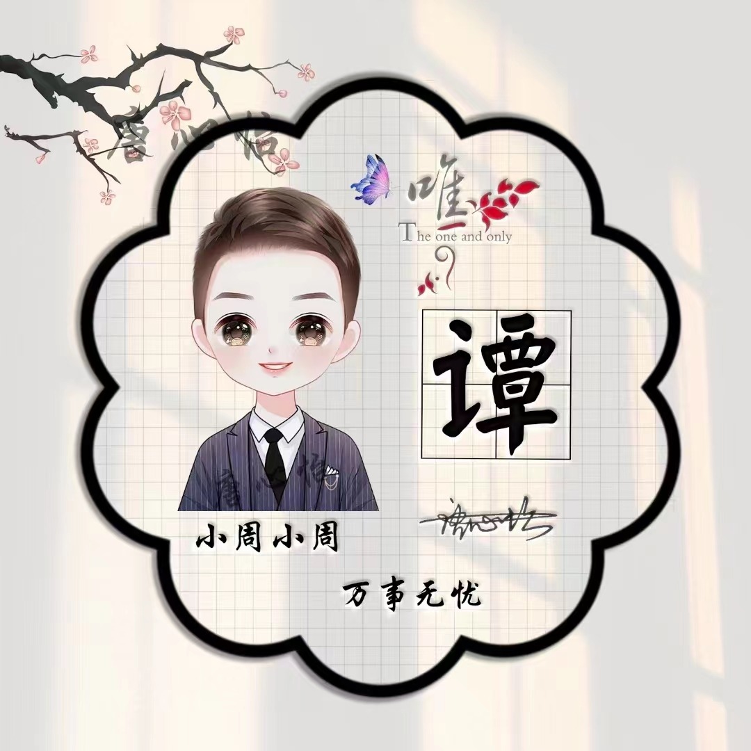 姓氏头像第8期,2023新款情侣可爱个性签名头像,有你的姓氏吗?