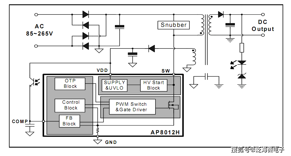 ap8012h芯片原理图图片