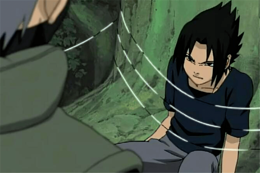 火影忍者中宇智波佐助的8次捆绑经历:2次是自愿,2次是被卡卡西_漩涡