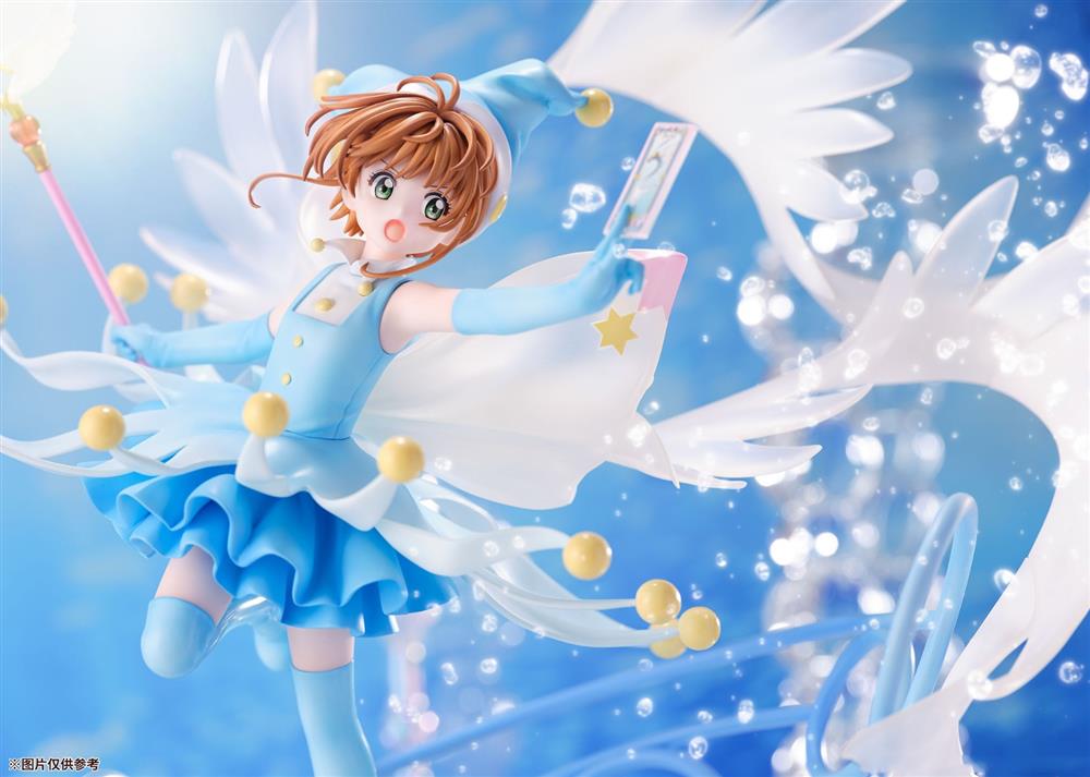 潮趣:《魔卡少女樱 透明牌篇》木之本樱 战斗服装 水牌战 手办_小樱