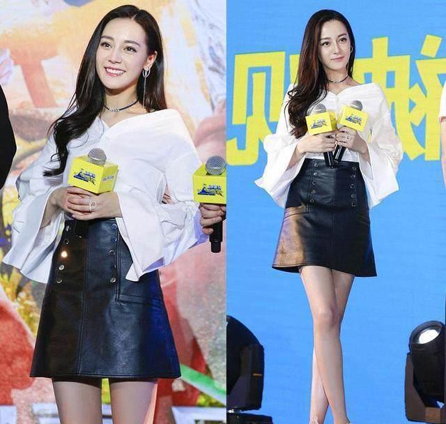 关晓彤和迪丽热巴大撞衫,只差5岁竟一个似超模一个穿成淘宝妹!