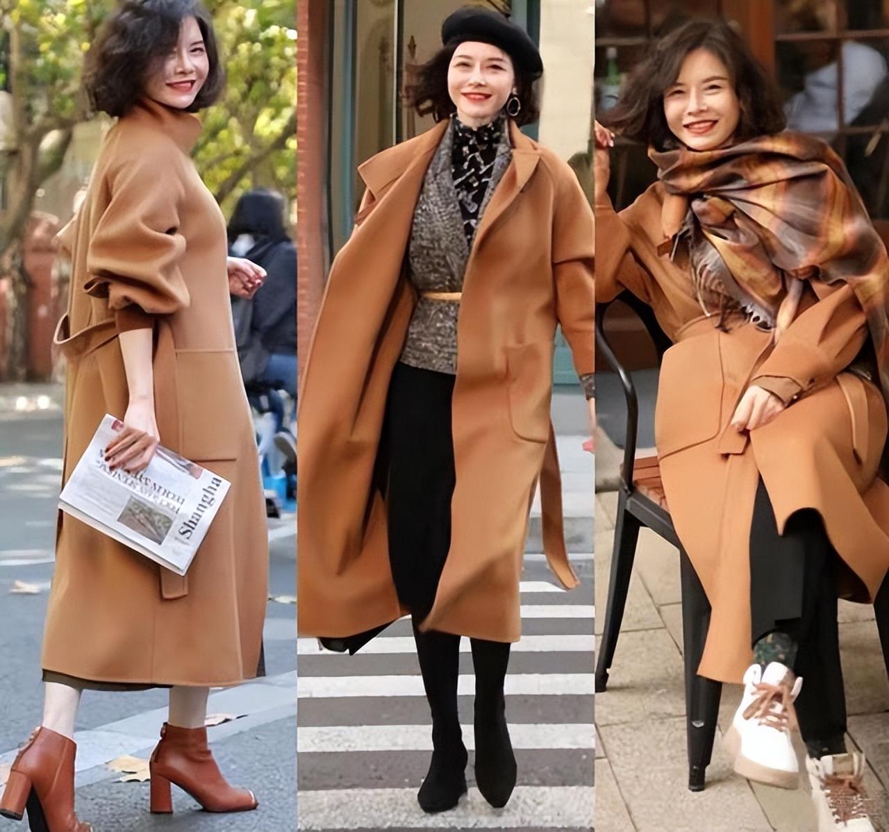 初春流行"大地色系"穿搭,60 女性们出门这样穿,时髦有魅力