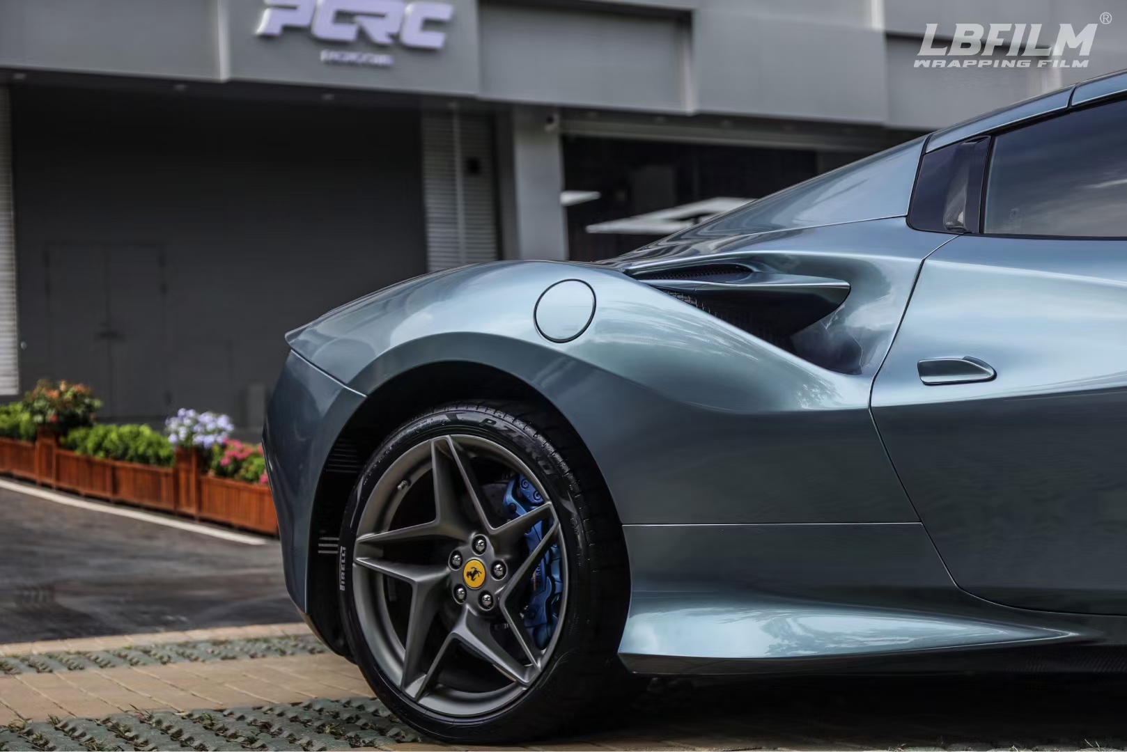 法拉利f8改色膜lb改色膜液态金属索玛托蓝,全网爆款_搜狐汽车_搜狐网