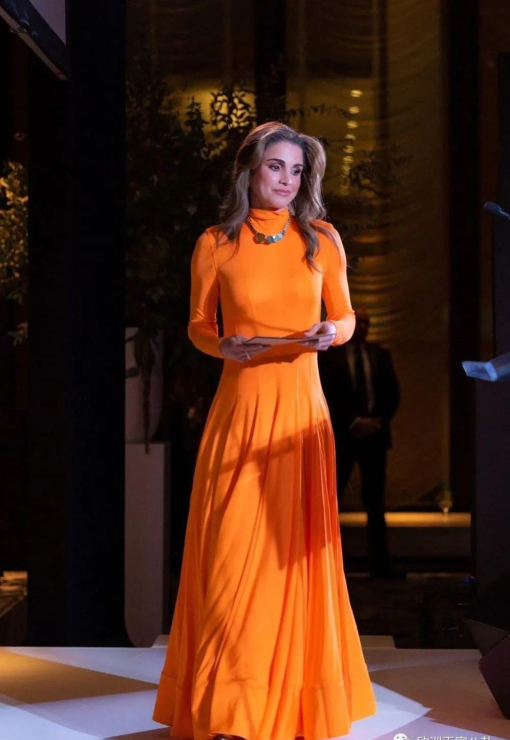 王室橙色礼服大赏 如何穿成一颗五彩缤纷的大橙子?_效果_风格_路线