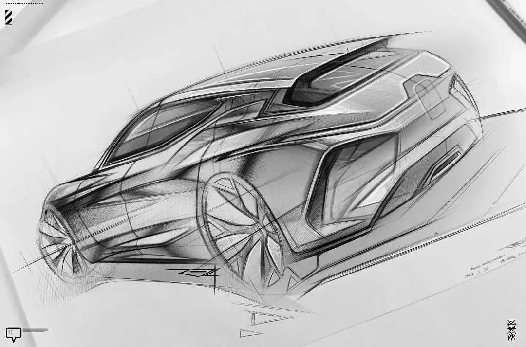 设计师reza.razazzadeh神仙汽车手绘图集!