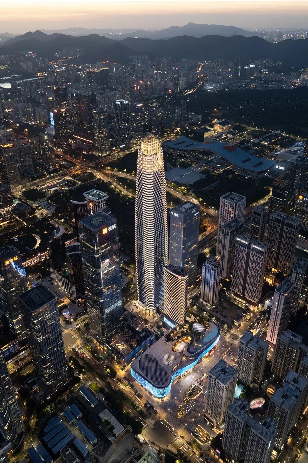 kpf新作:深圳福田"双龙布局"东侧最高点——大百汇广场