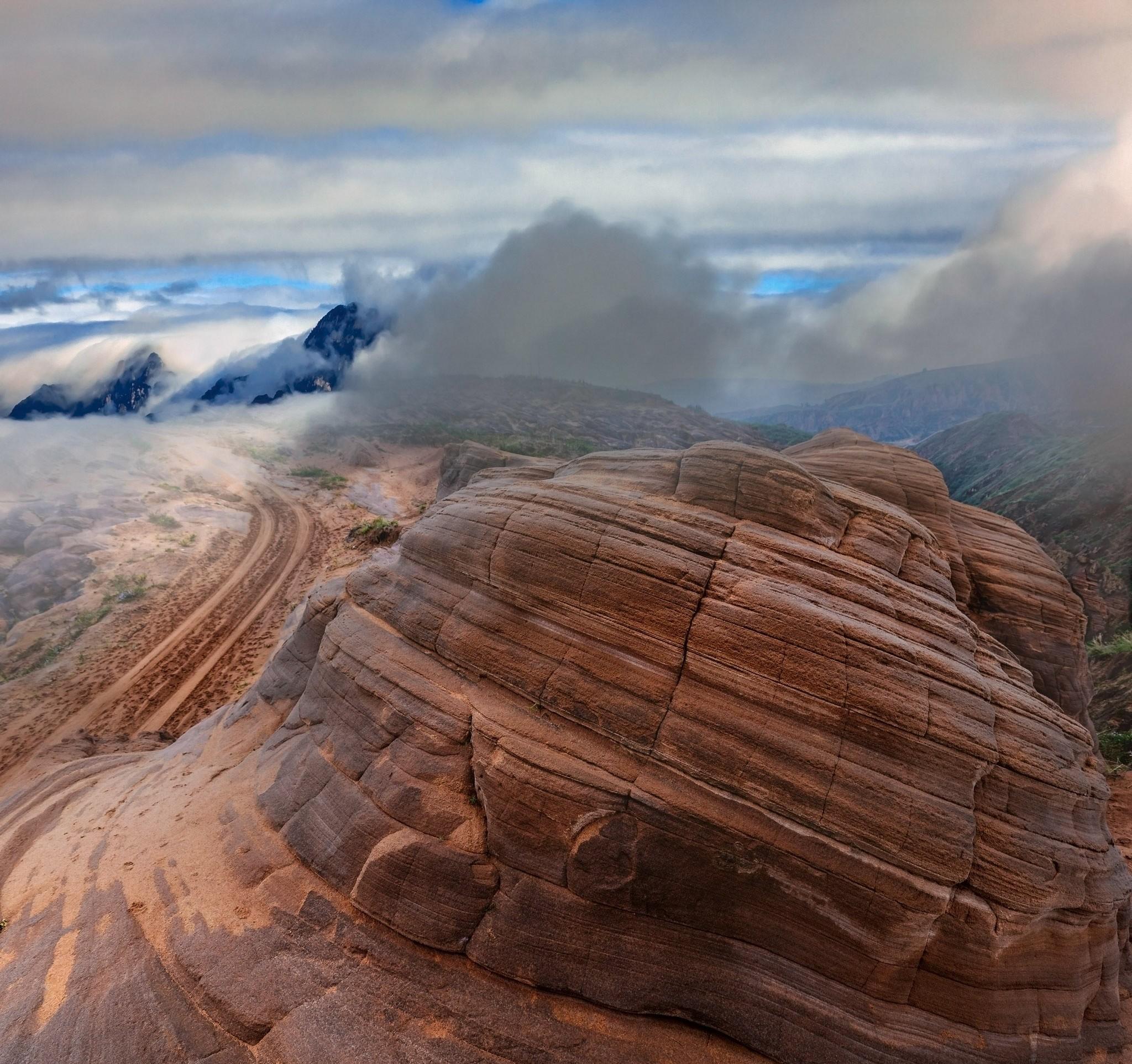 "45里吃扁食"-绕道几百公里去陕西榆林靖边县拍丹霞地貌景观_景区