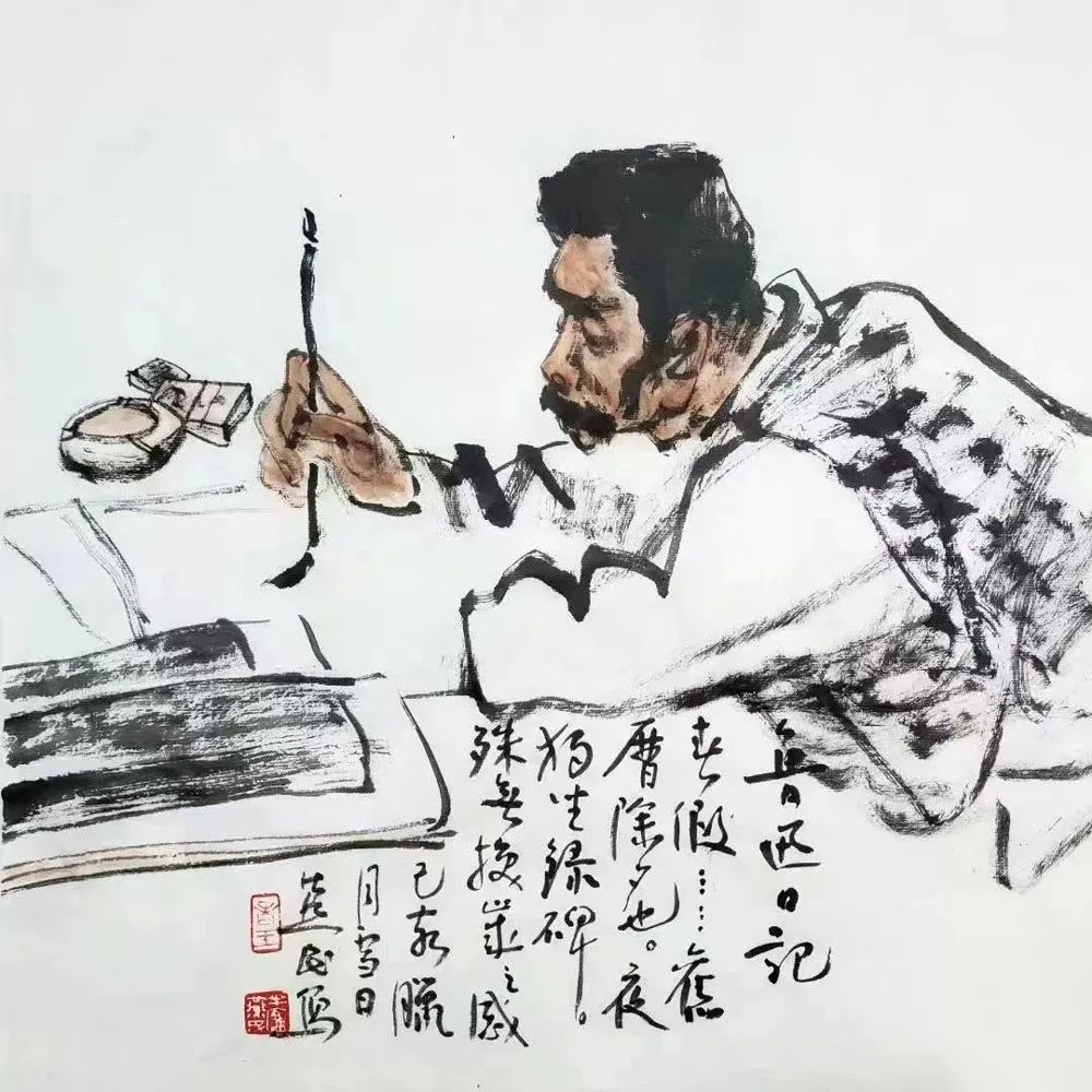 近年创作了许多鲁迅先生的肖像作品.【个人简介】