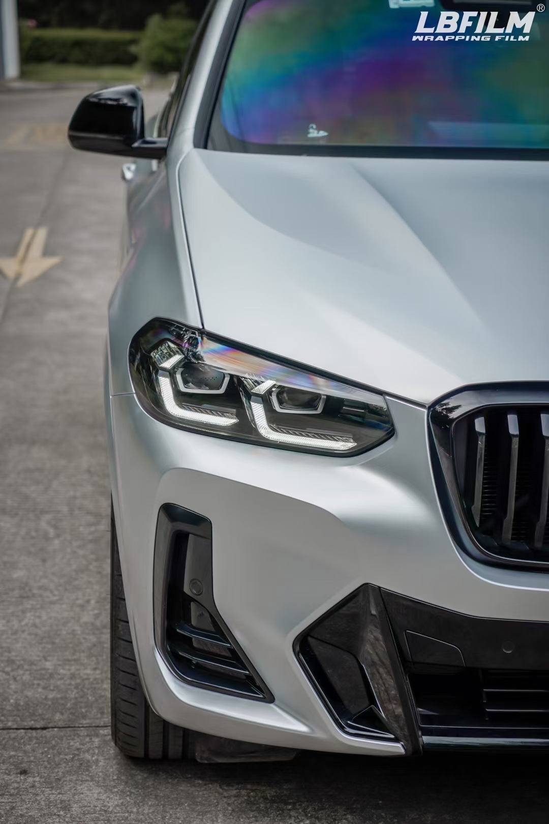 宝马x3-lb改色膜电光金属太空银,永不褪变的潮流_搜狐汽车_搜狐网