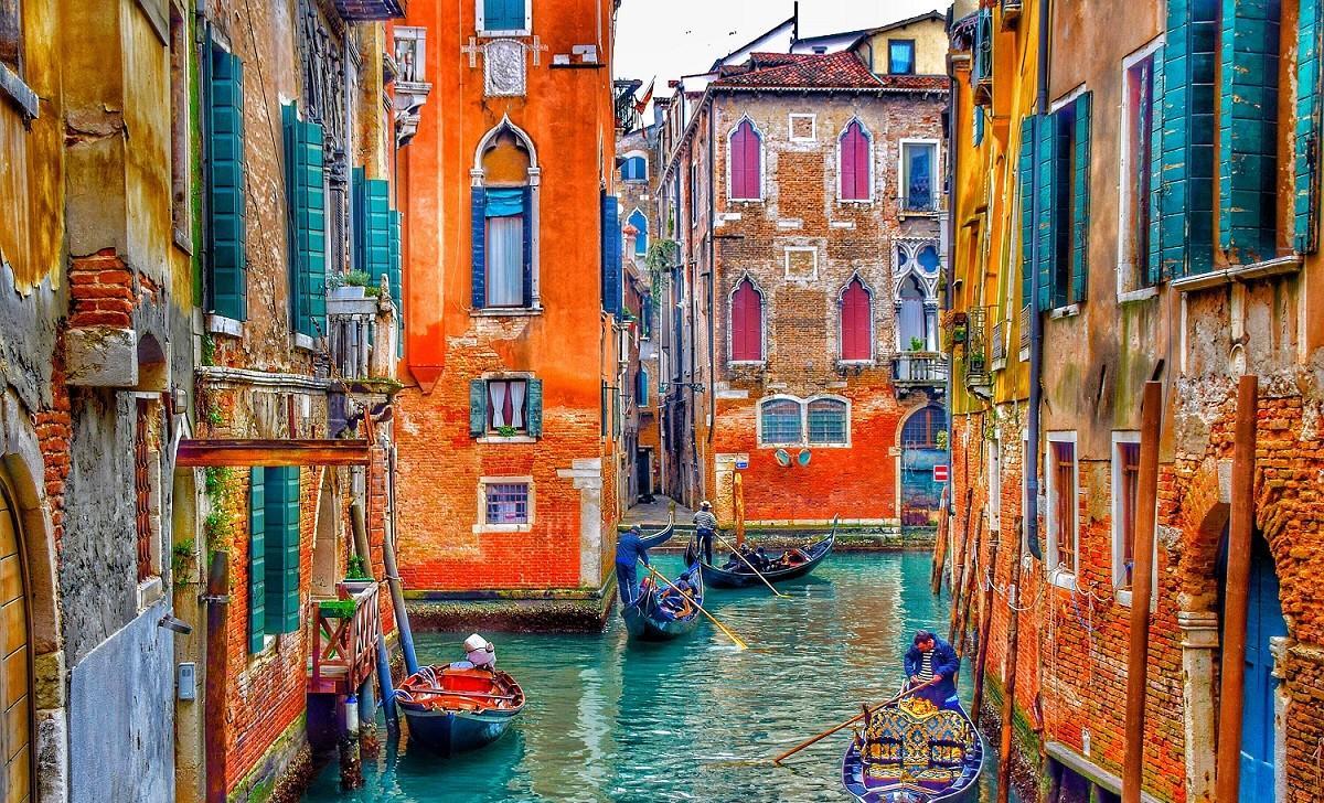 漂浮在水上的城市欧洲半月游(六)_威尼斯_叹息桥_商户