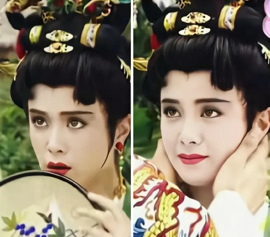 还有傅艺伟年轻时扮演的杨吉儿,虽然她在剧里饰演一位国色天香的公主