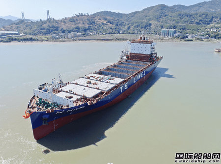 马尾造船为德翔海运建造两艘2900TEU集装箱船出坞_手机搜狐网