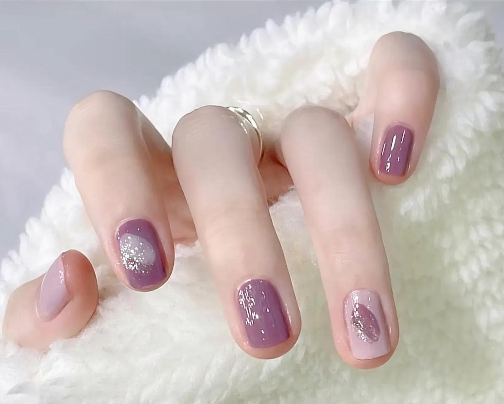 夏季温柔显白美甲图,短指甲的福音哦!温柔又浪漫_感觉_粉色_红色