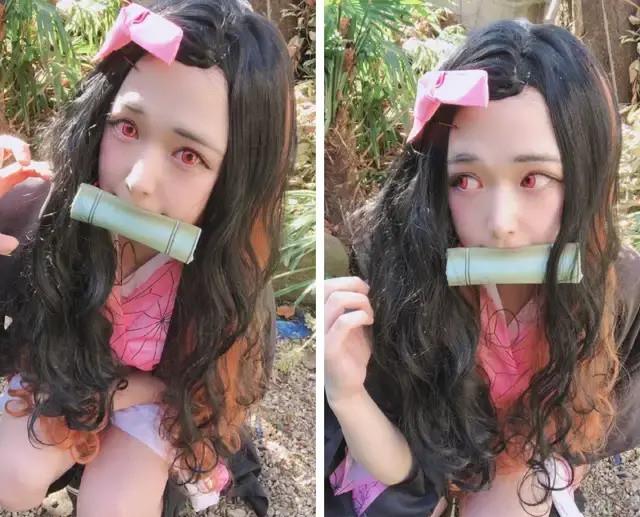 邋遢小哥cos大叔版祢豆子!