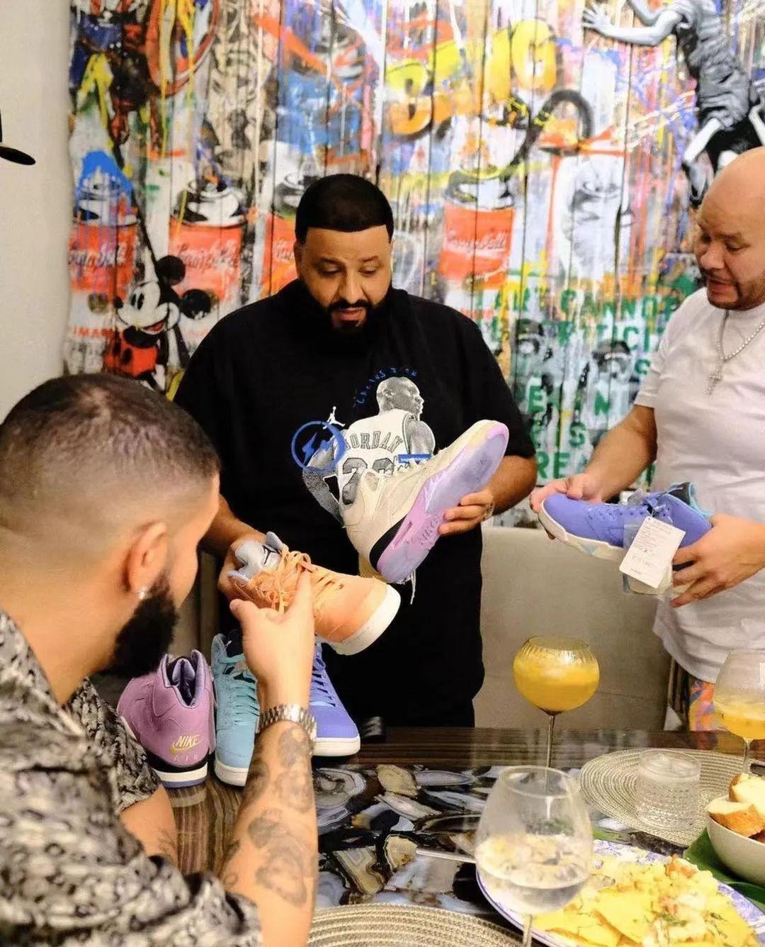 据悉,dj khaled x air jordan 5s联名系列将会在今年发售,只希望货量