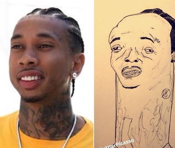 漫画家超丑画像引追捧,300元一张你想预定吗?_肖像画_绘画_方式