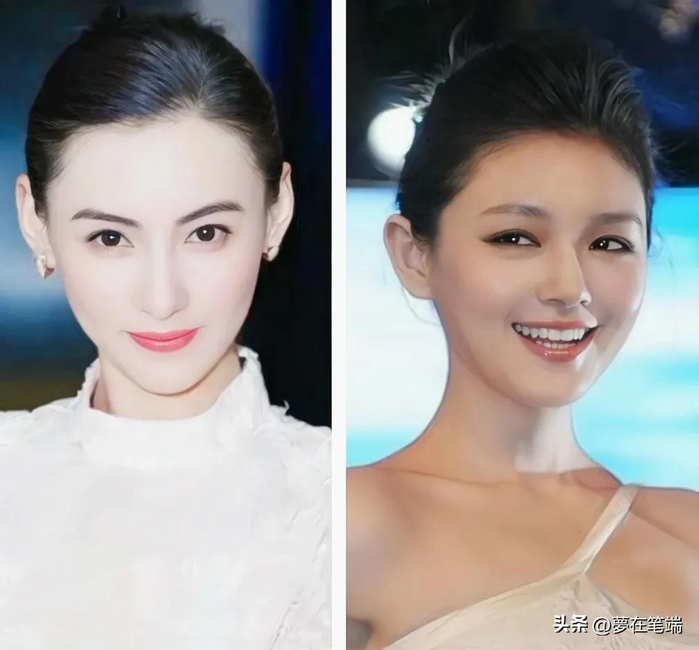 脸型会更显小,再看大s和杨颖合影照片,很明显大s的脸型偏短,所以脸型