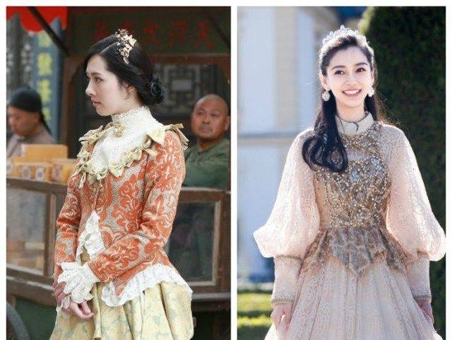 同样无死角美女,郭碧婷撞衫杨颖,完美诠释买家秀和卖家秀_女孩_长发