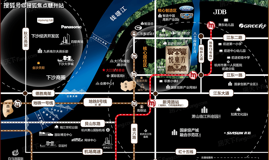 杭房悦东方周边规划图片