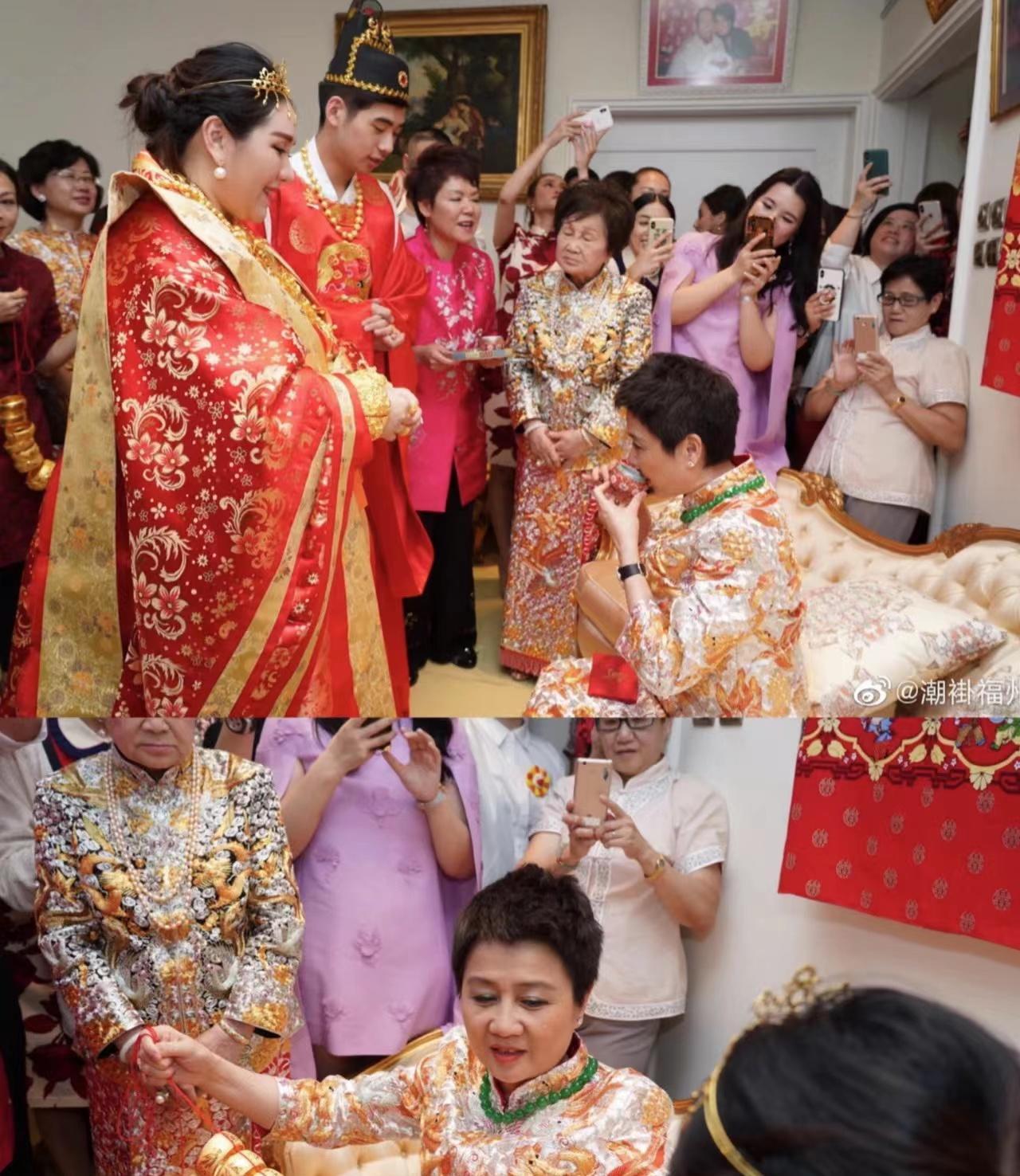 顶级中式嫁衣谁穿谁惊艳 看杨千嬅,文咏珊,杨怡…身着华贵龙凤褂_传统