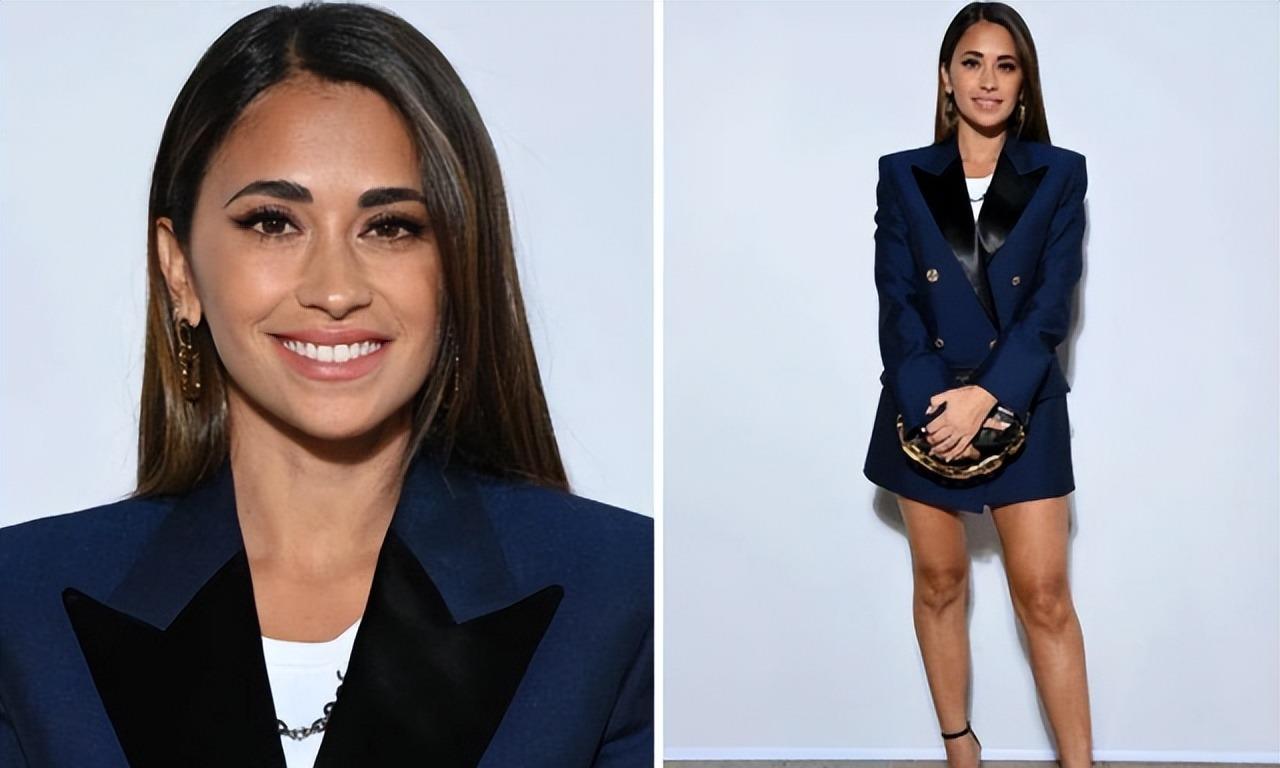 梅西妻子亮相时装周,35岁生三胎仍似少女,隔空比美乔治娜_安东内拉