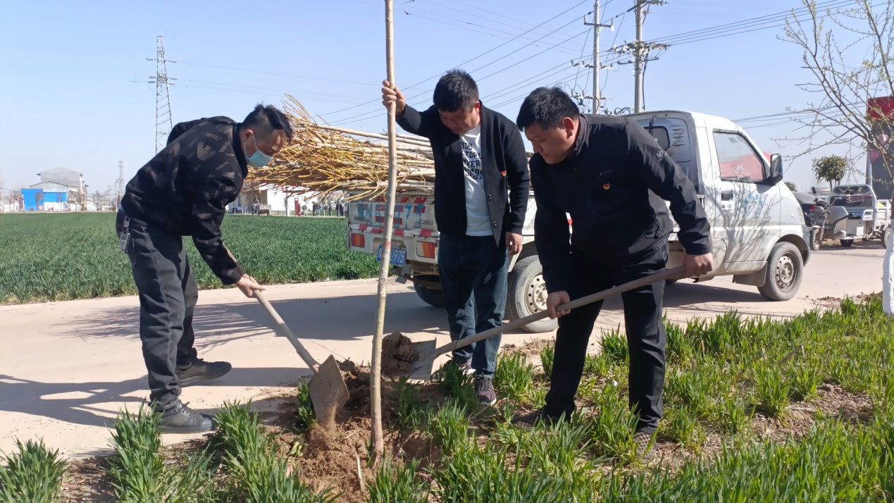 虞城县稍岗镇冯庄村植树节"提升人居环境品质 助力乡村振兴"_整治