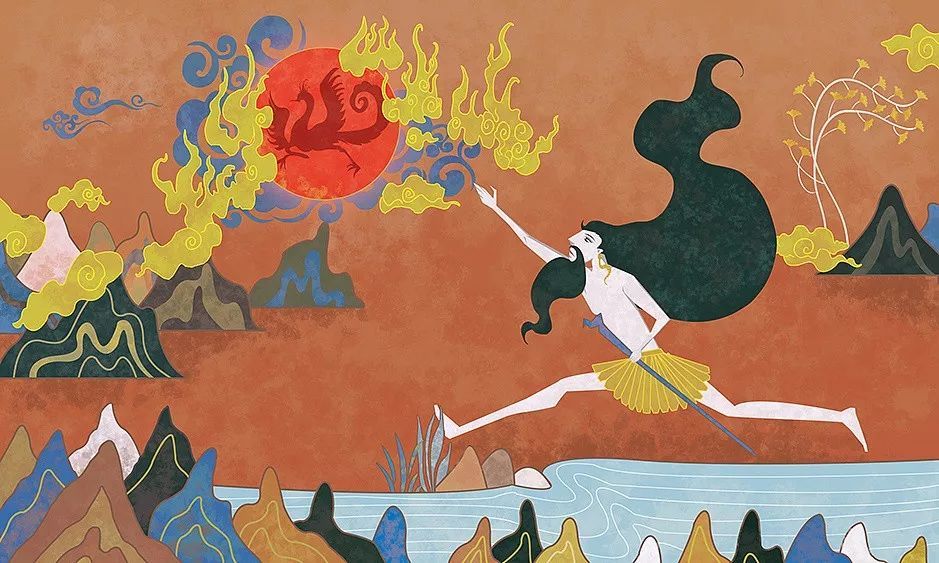 青年要有"夸父逐日"的追梦精神_邓林_太阳_英雄