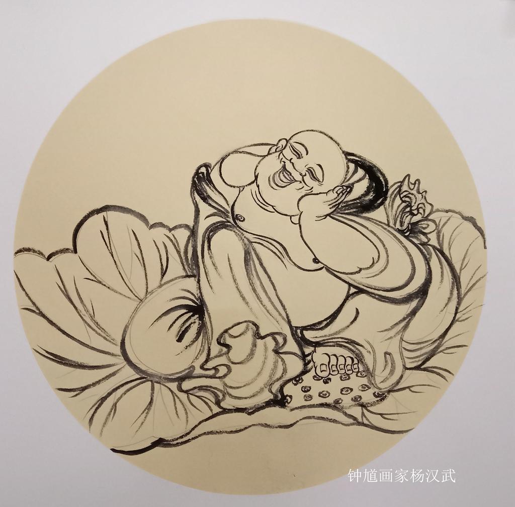 葫芦弥勒佛简笔画图片