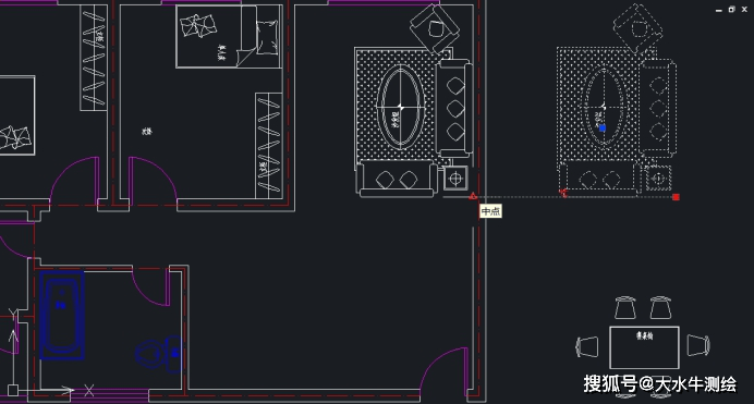 测绘cad丨cad如何使用move命令改变对象的位置?_移动_图形_客厅
