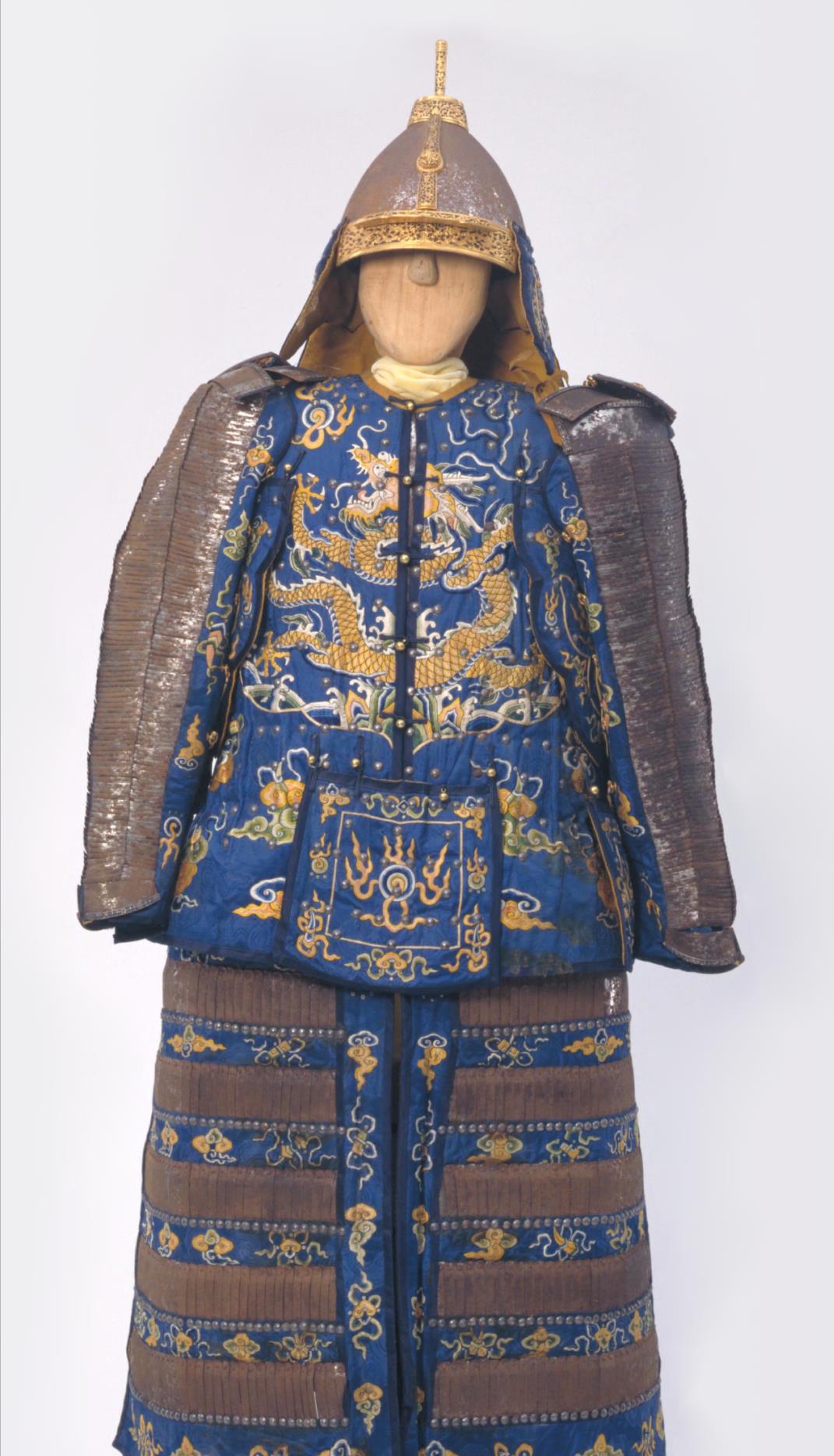 典型明末清初布面甲-努尔哈赤盔甲和皇太极盔甲_头盔_盔枪_明军