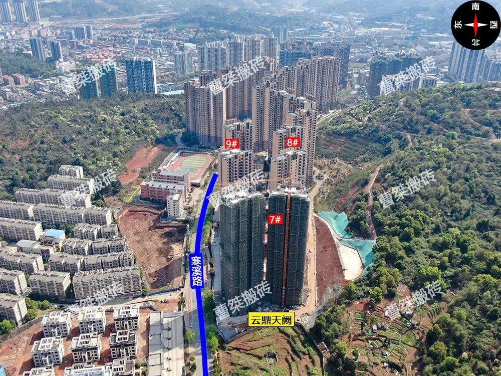 航拍郴州骆仙片区楼盘2023年3月工程进度_地址_均价_交汇处