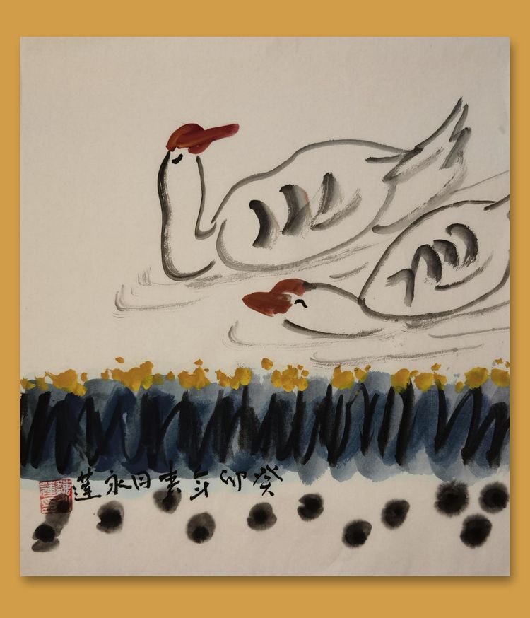 知白守黑 墨韵生动 文化部艺术交流中心理事 魏永莲 写意花鸟画
