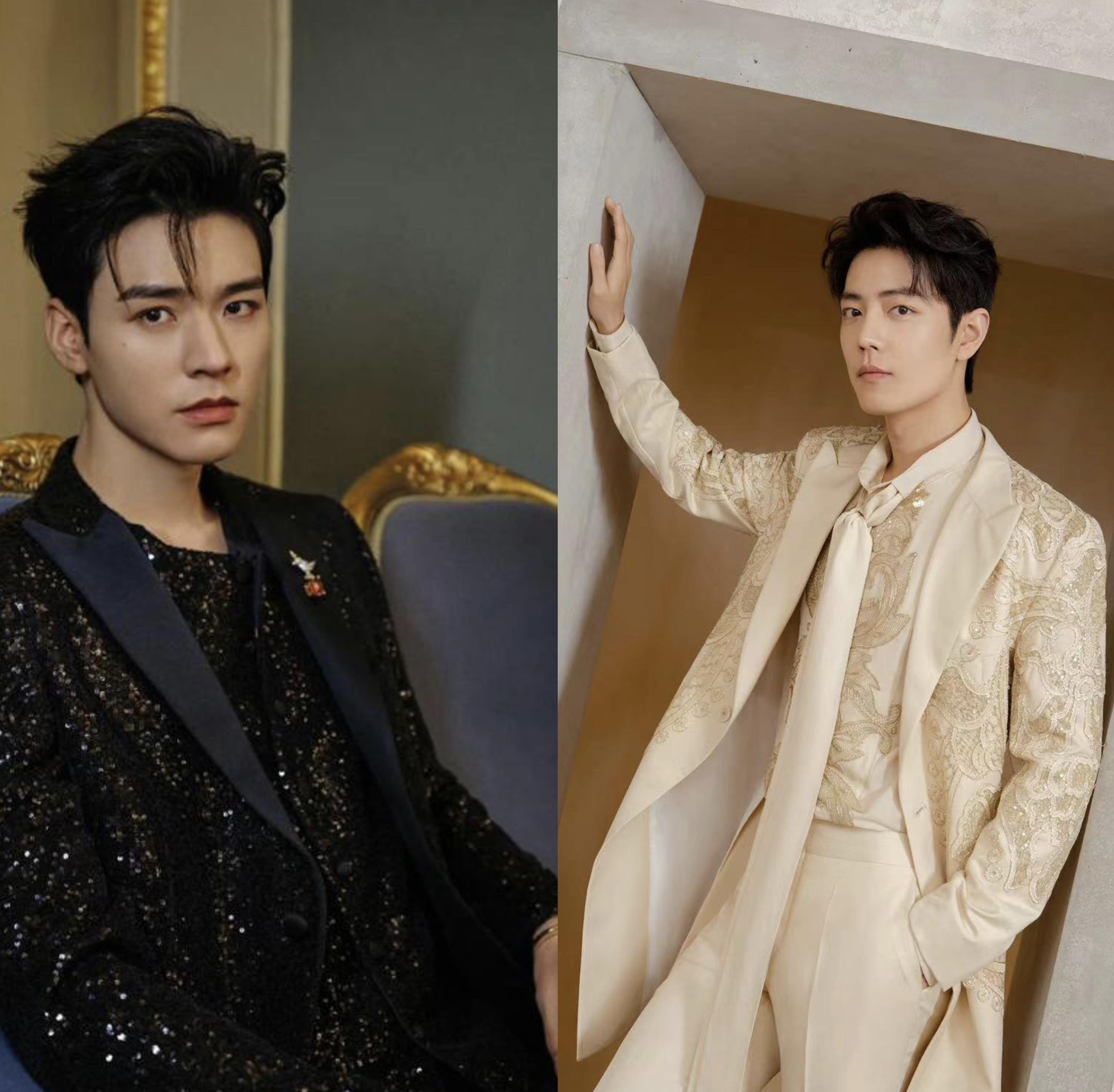 肖战龚俊微博之夜同品牌高定造型,谁更胜一筹_elie_saab_明星