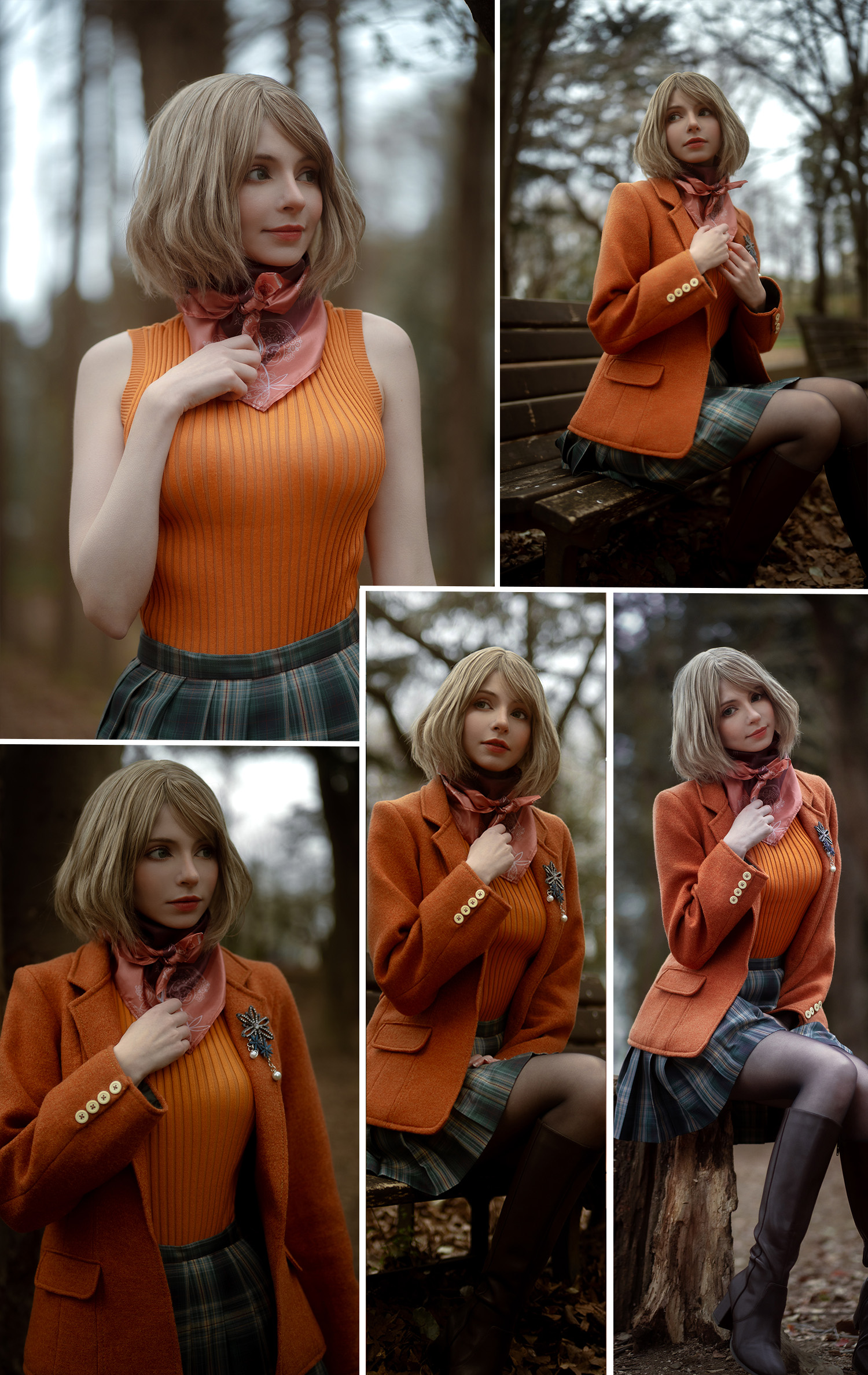 《生化危机4重制版》阿什莉的形体模特小姐姐晒出其cos照片_直播