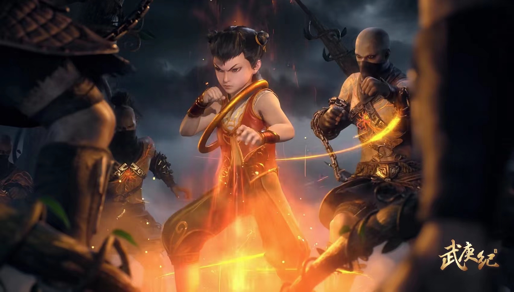 武庚纪:孔宣现身,哪吒秀乾坤圈,寒风凛凛强势击败拳道尊者_姬巧_攻击