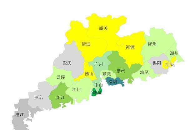 广东省三四线城市13个：江门排名第二，清远排名第一