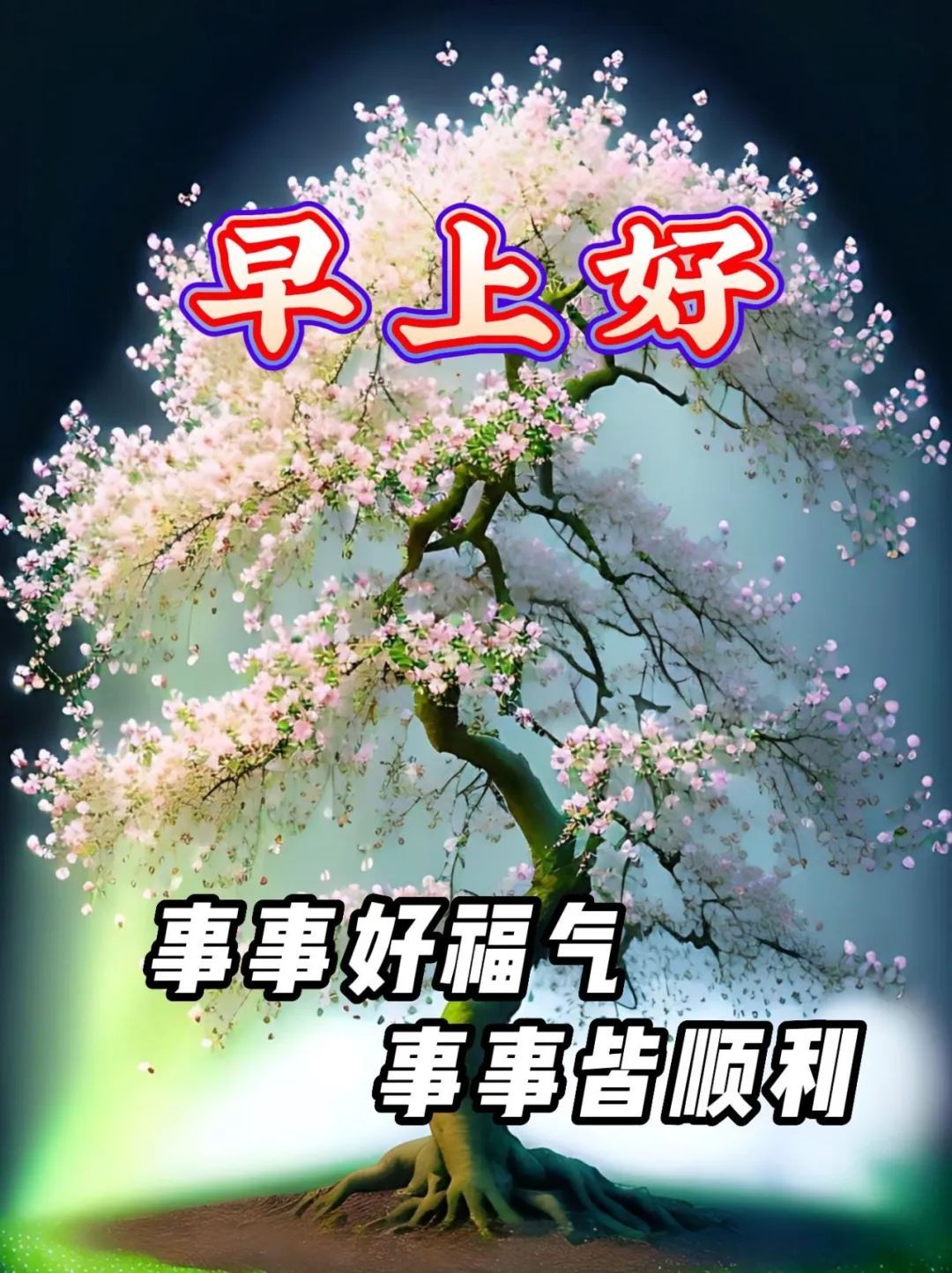 4月8日週六早上好溫馨週末早安祝福圖片帶字_問候_緣分_生活