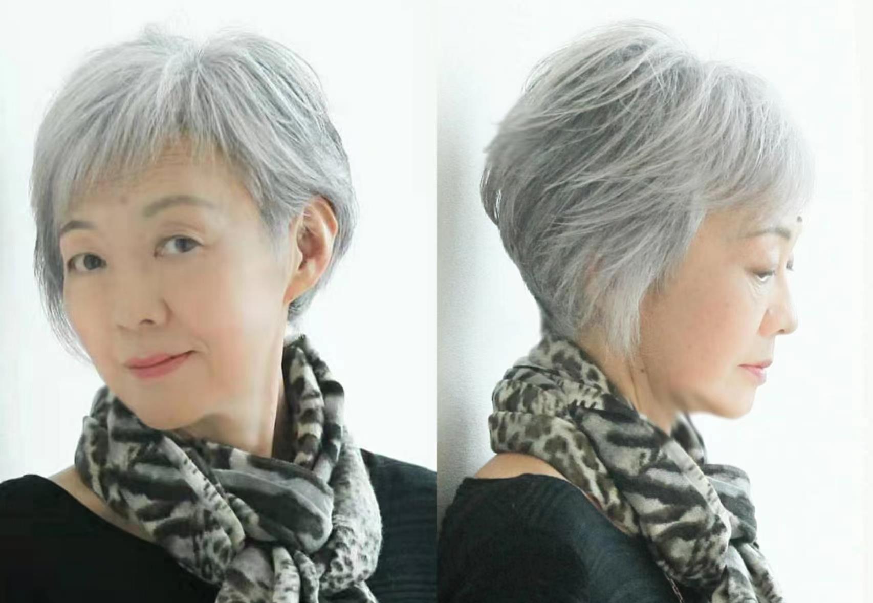 5,60岁女人短发怎么留好看?
