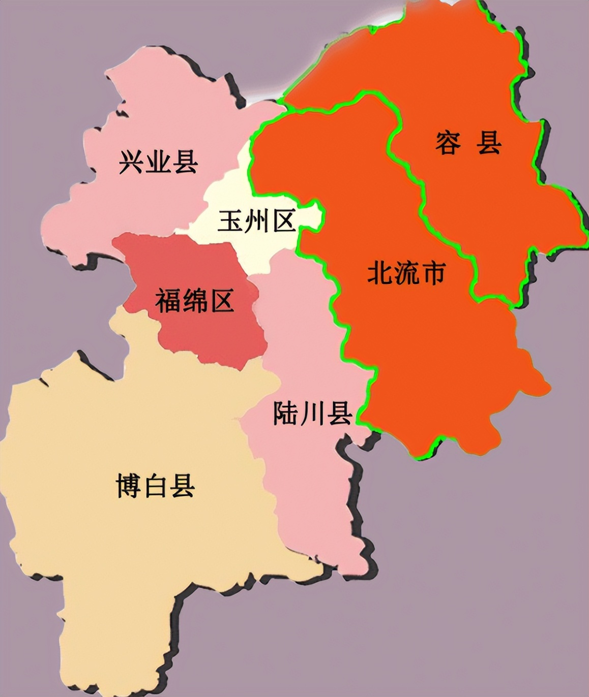 玉林市的辖区调整,广西的第4大城市,为何有7个区县?