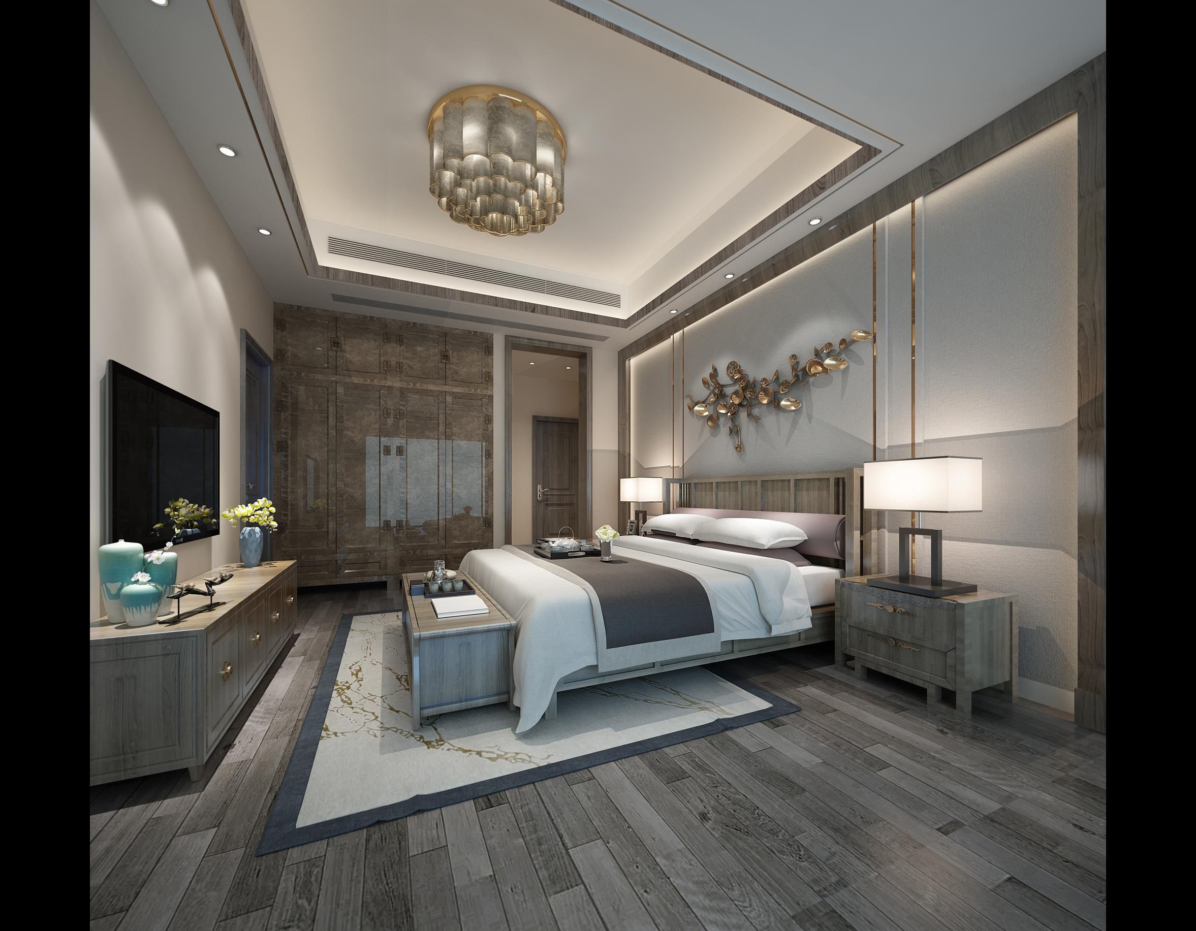 充满韵味的246㎡新中式风格:传统的生活融合现代都市生活!