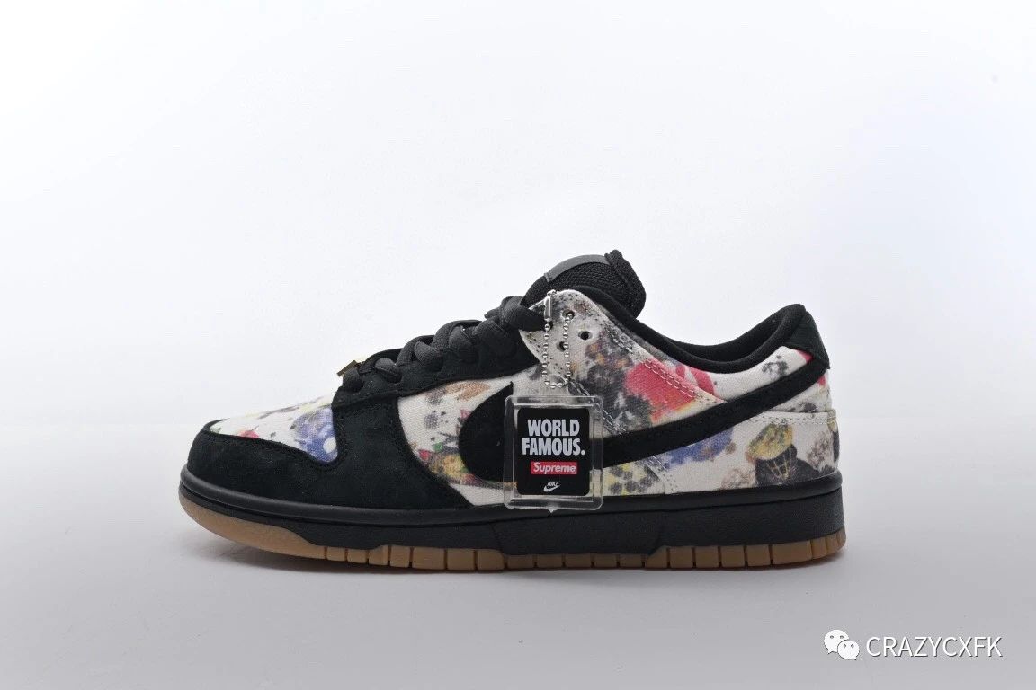 耐克联名Supreme x Nike SB Dunk Low Rammellzee 复古低帮板鞋_手机搜狐网