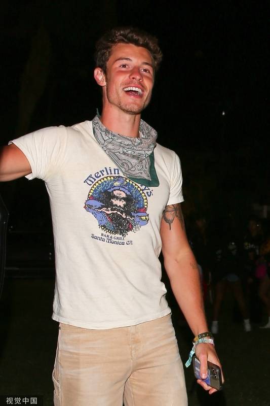 歌手shawn mendes与camila cabello同框,台下甜_复合_获得了_音乐