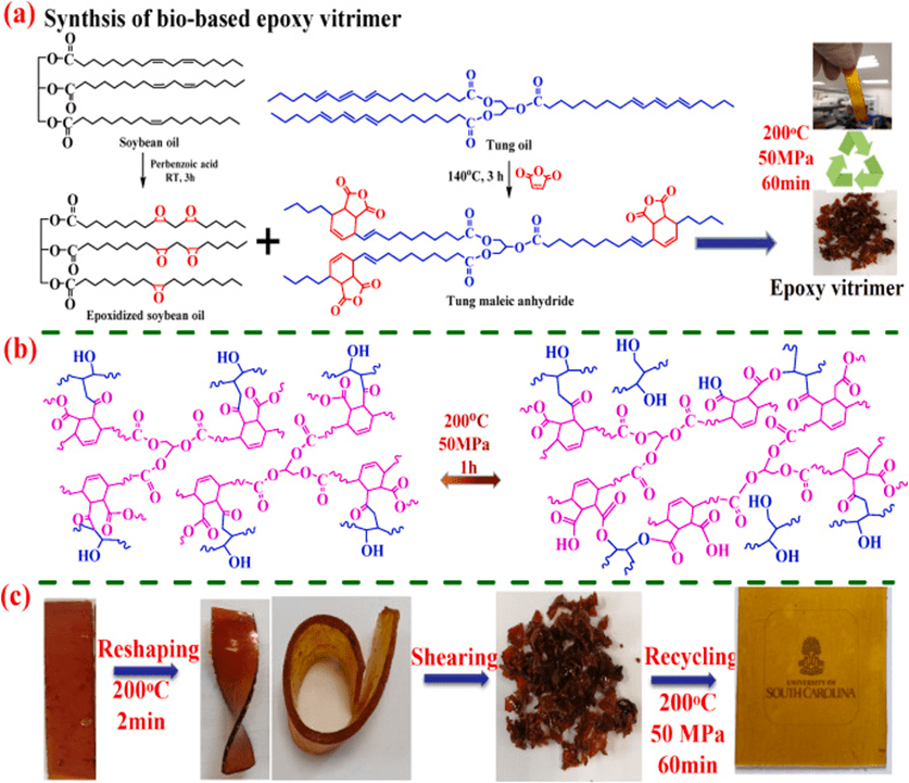 多重刺激触发自修复的植物油衍生vitrimer-石墨烯复合材料_加工_基团
