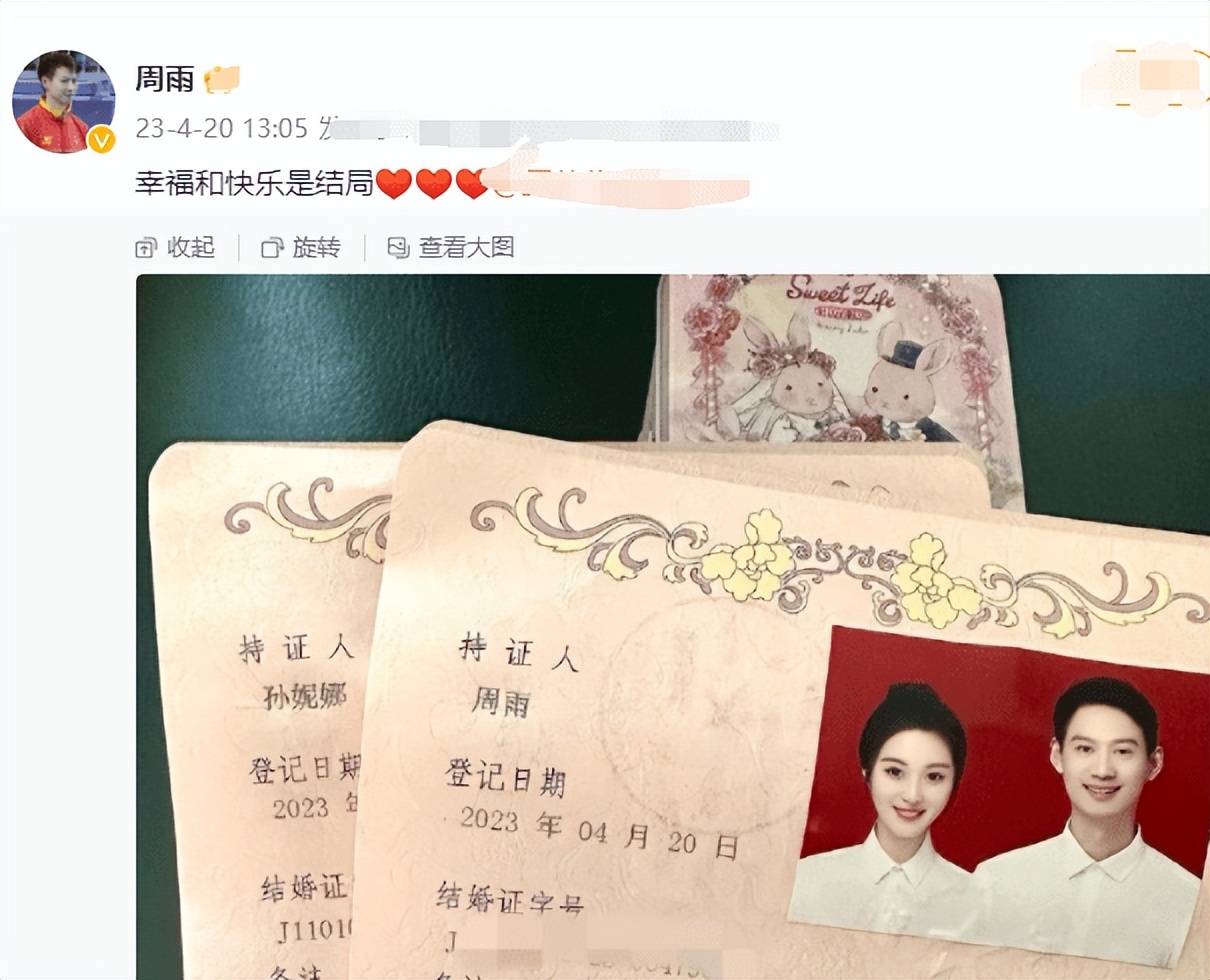 樊振东结婚了吗?图片