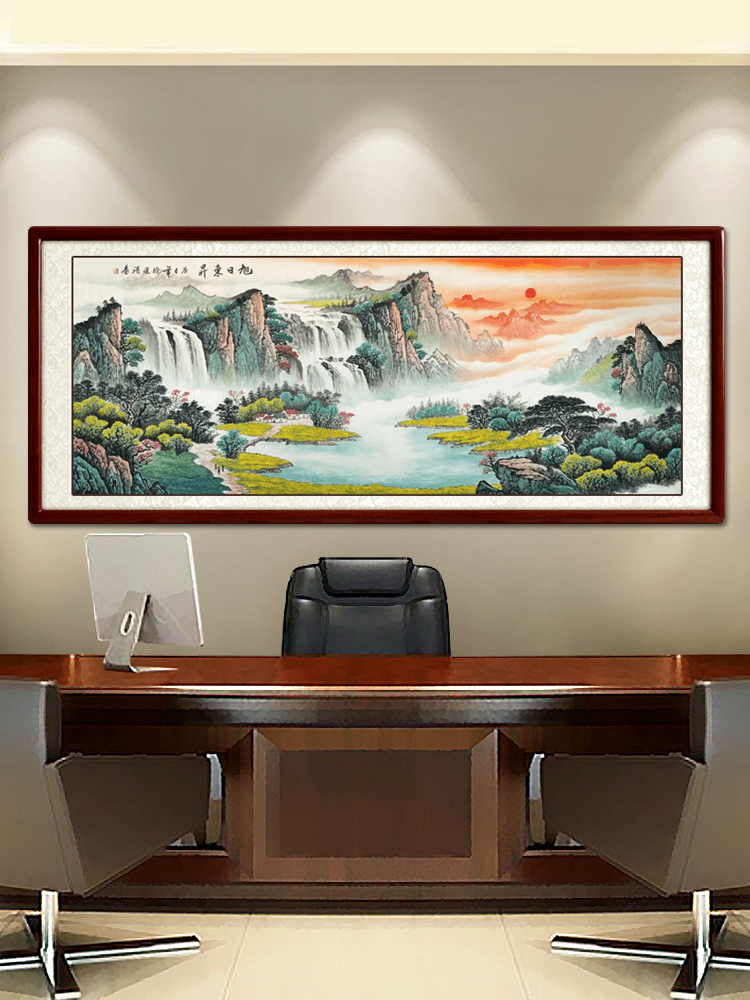 办公室好风水挂出来,布置前搞清楚这两点_事业_万里长城_山水画