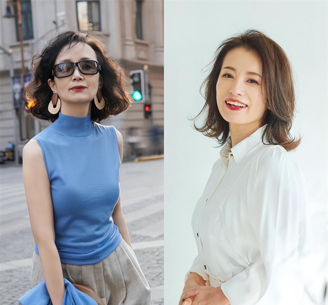 等你到了50,60岁,尽量别留长发,烫小卷,换成这些发型会更洋气_脸型