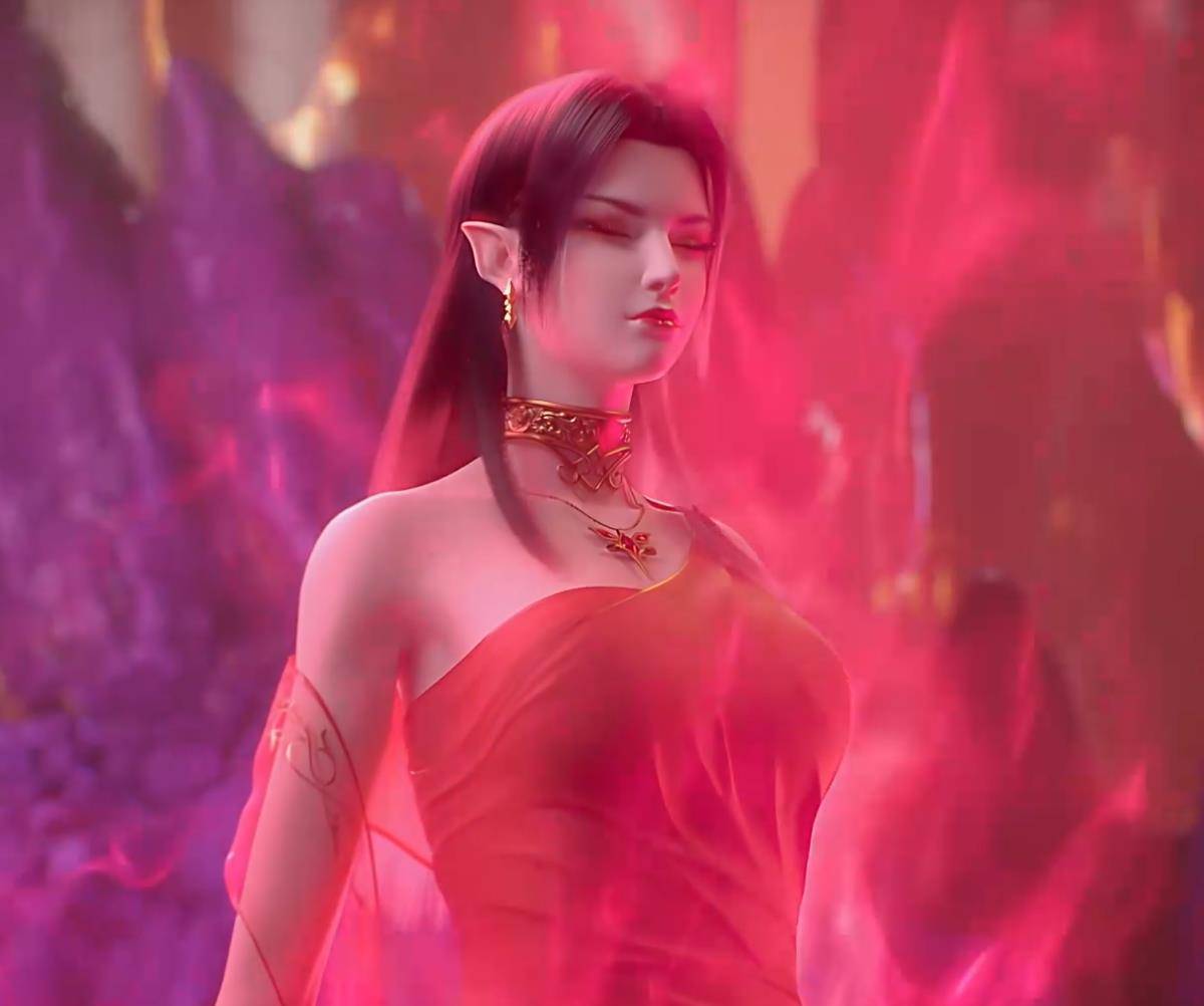 「斗破苍穹」陨落心炎名场面来袭,美杜莎女王欲火缠身献身萧炎_苏醒