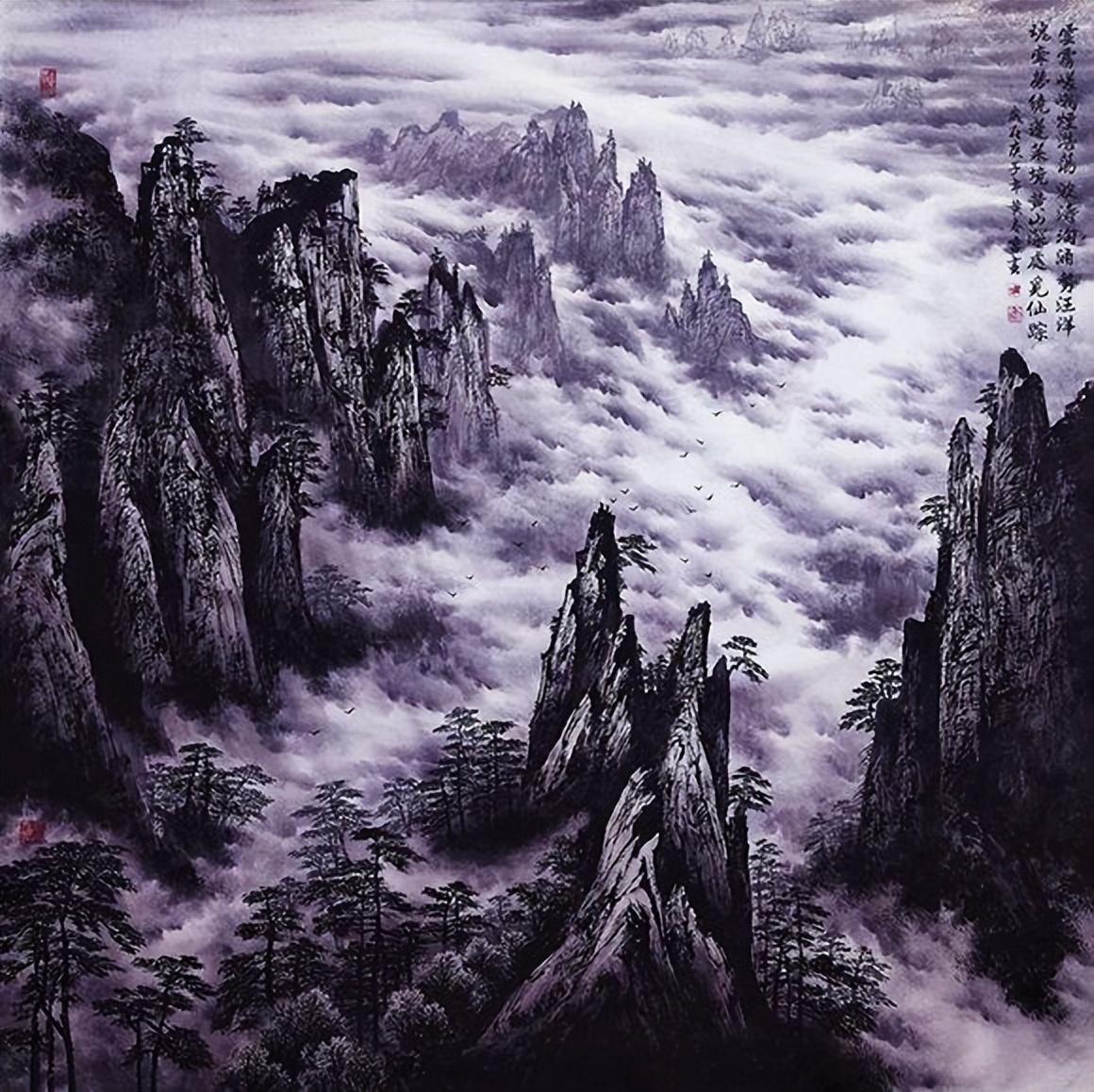 实力派山水画家黄春雷_中国_新疆_天山