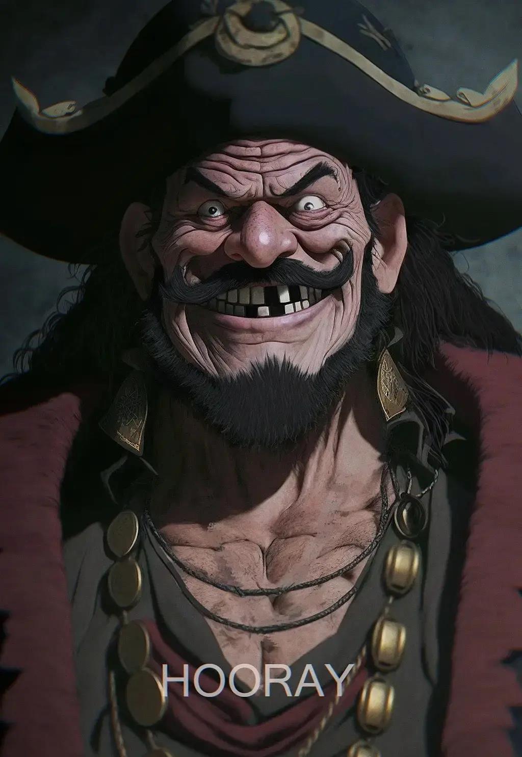 《海贼王》:ai写实风的黑胡子海贼团,各成员还原度