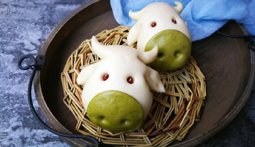 小牛花样馒头这样做,挑食的孩子看到,也要吃几个_面团_表皮_空气